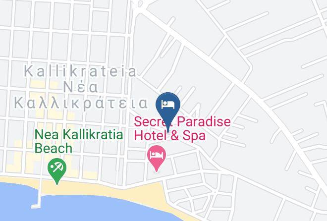Khalkidhiki - Light Blue Hotel Maps