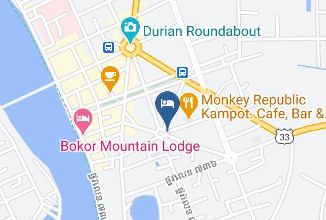 Kampot Town - Light Star Boutique Maps