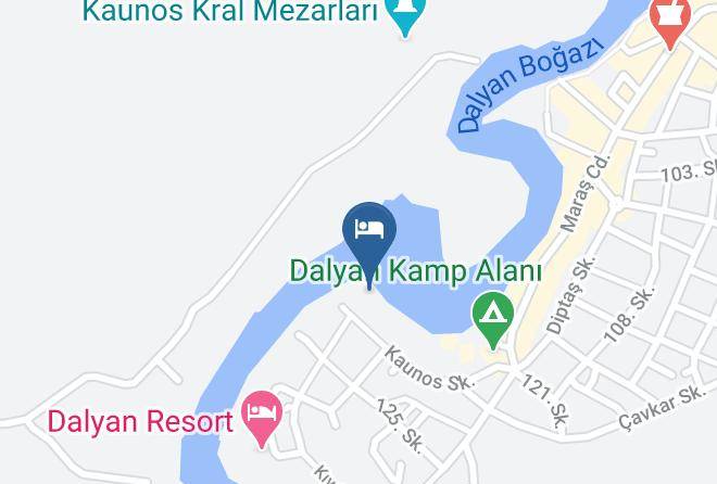 Ortaca - Likya Pansiyon Maps