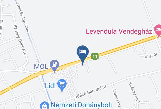 Esztergom - Lila Akac Panzio Esztergom Maps