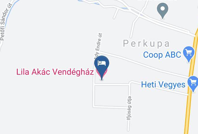 Perkupa - Lila Akac Vendeghaz Maps