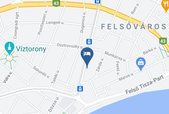 Szeged - Lila Vendeghaz Maps