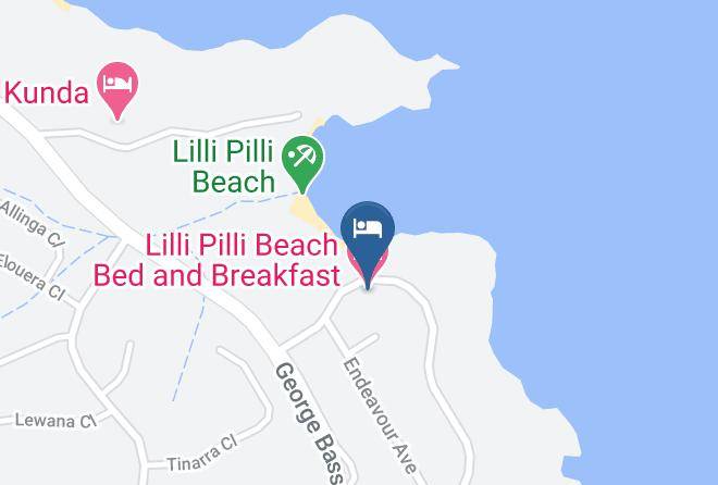 Eurobodalla - Lilli Pilli Beach Bed And Breakfast Maps