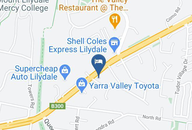 Yarra Ranges - Lilydale Motor Inn Maps
