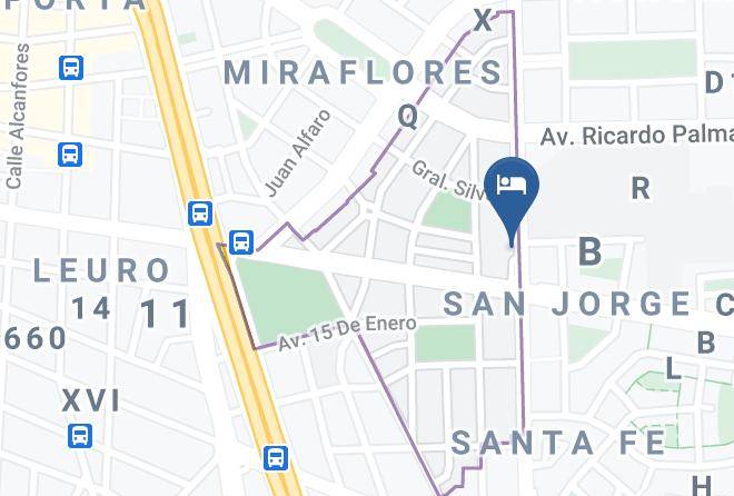 Miraflores - Lima City Hotel Maps