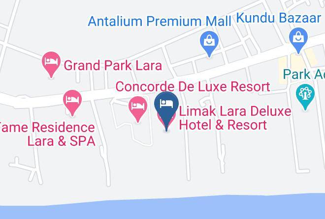 Limak Lara Deluxe Hotel & Resort Map - Antalya - Aksu