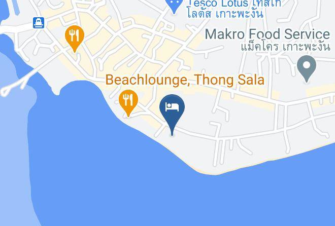 Amphoe Ko Pha Ngan - Lime N Soda Beachfront Resort Maps