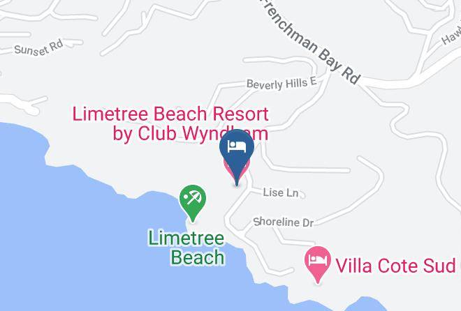 Saint Thomas - Limetree Beach Resort By Club Wyndham Maps