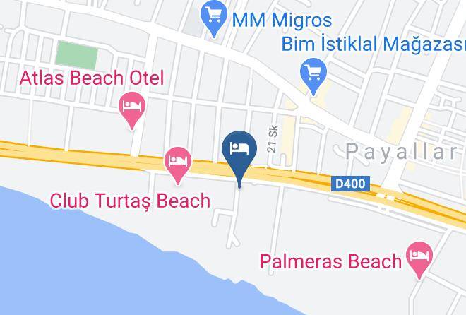 Konakli - Limoncello Sandy Beach Maps