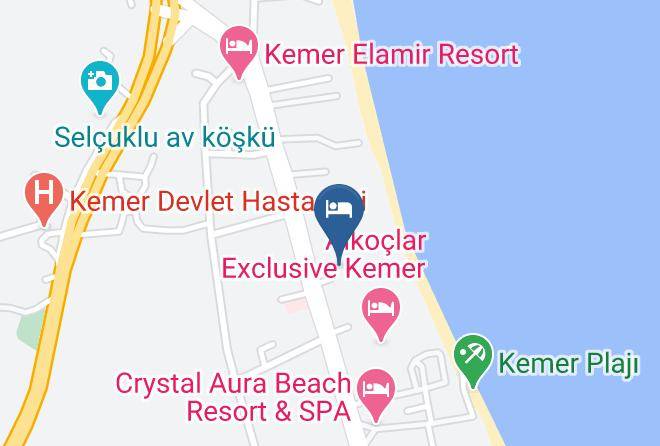 Lims Bona Dea Beach Hotel Map - Antalya - Kemer