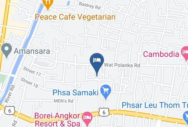 Lin Ratanak Angkor Hotel Karte - Siem Reap - Siem Reab Town