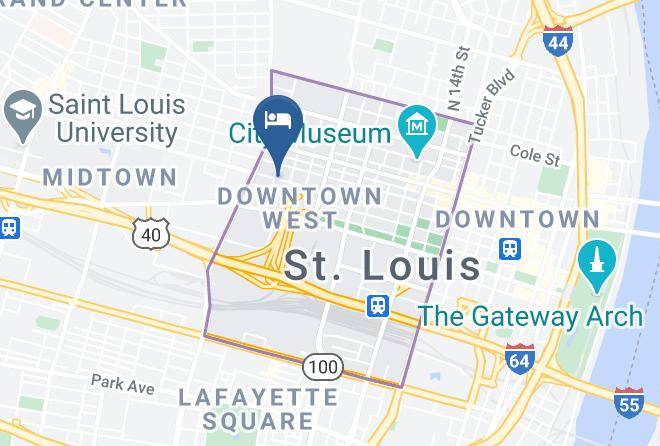 St Louis City - Lincoln Hotel Maps
