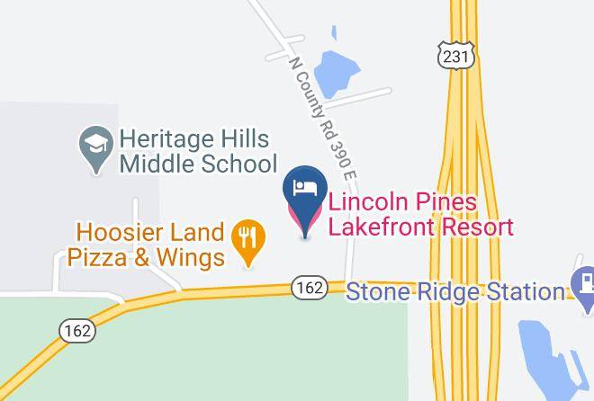 Spencer - Lincoln Pines Lakefront Resort Maps