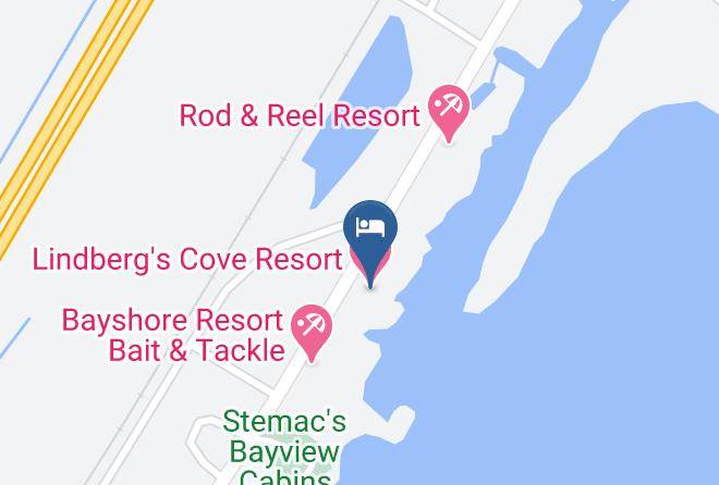 Lindberg's Cove Resort Map