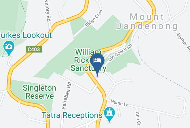 Yarra Ranges - Linden Gardens Rainforest Retreat Maps