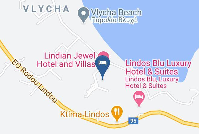 Dodecanese - Lindian Gulf Hotel Maps