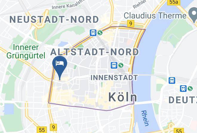 Cologne - Lindner Hotel City Plaza Maps