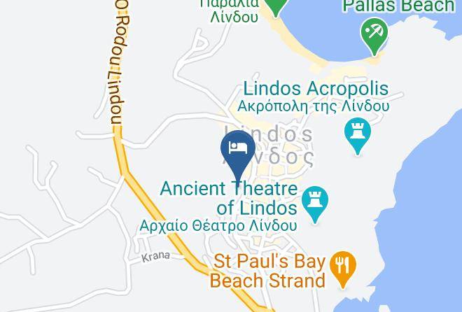 Dodecanese - Lindos Beauty Maps