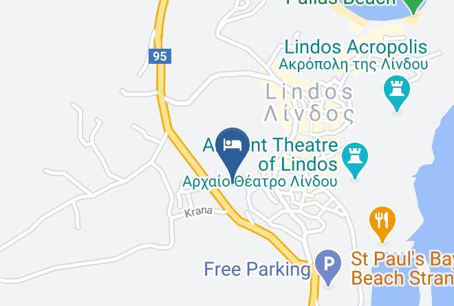 Dodecanese - Lindos Comfy Suites Maps