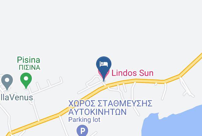 Dodecanese - Lindos Sun Hotel Maps