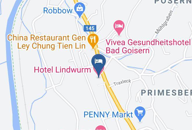 Gmunden - Hotel Lindwurm Maps