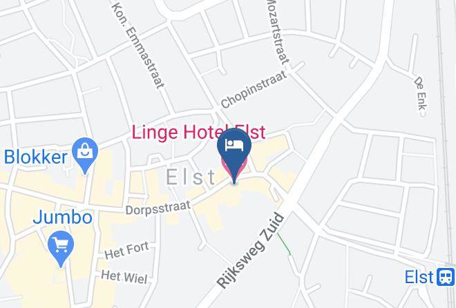 Overbetuwe - Linge Hotel Elst Maps