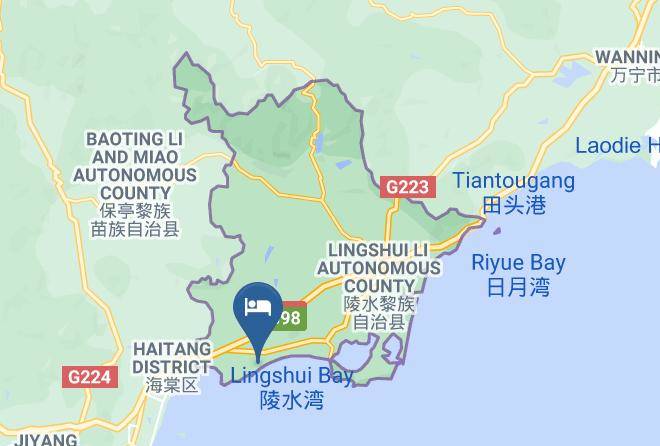 Lingshui Lizu Aut County - Lingshui Qingshuiwan Ocean Star Hotel Maps