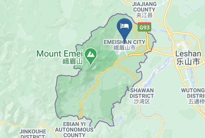 Leshan - Lingxiu Impression Hotel Emei Maps
