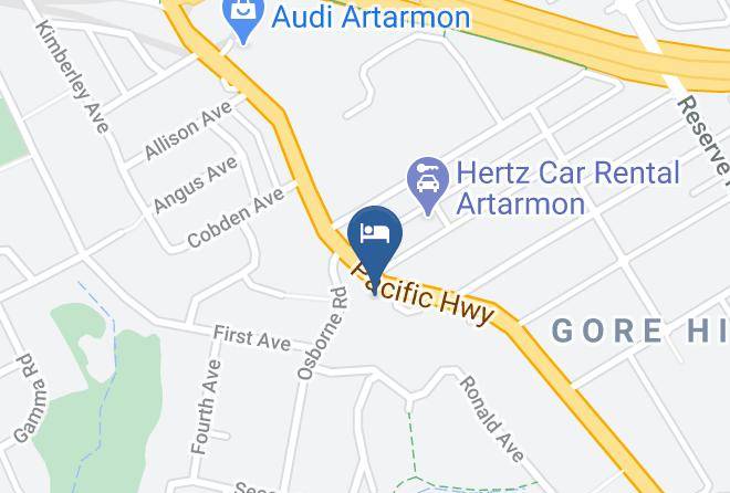 Lane Cove - Linwood Lodge Motel Maps