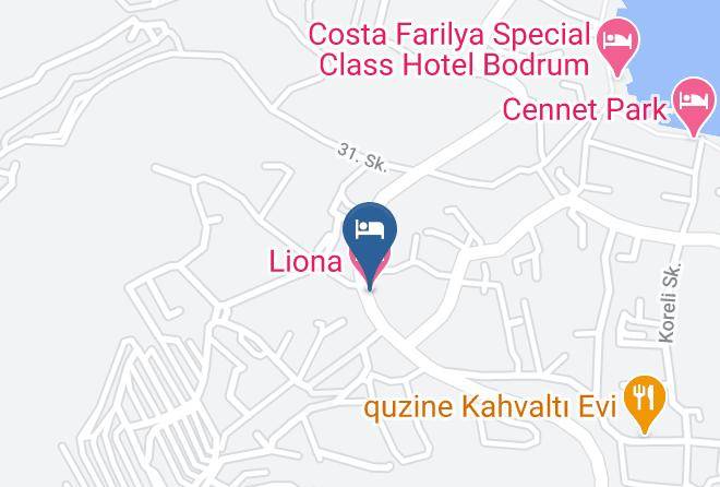 Bodrum - Liona Hotel Maps