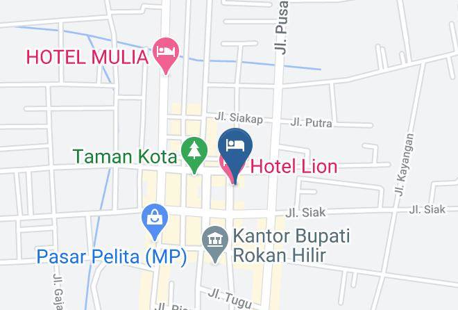 Rokan Hilir Regency - Lion Hotel Maps