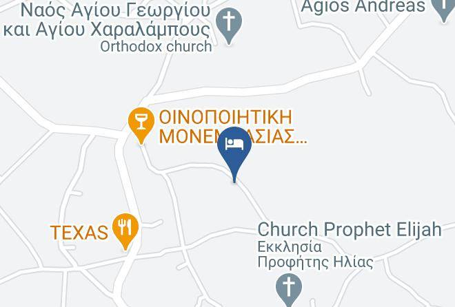 Lakonia - Liotrivi Monemvasia Boutique Hotel Maps