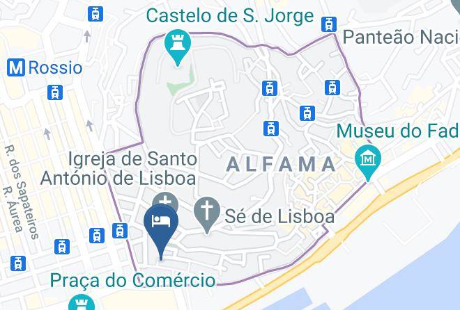 Lisbon - Lisbon Amazing Hostels Se Alfama Maps