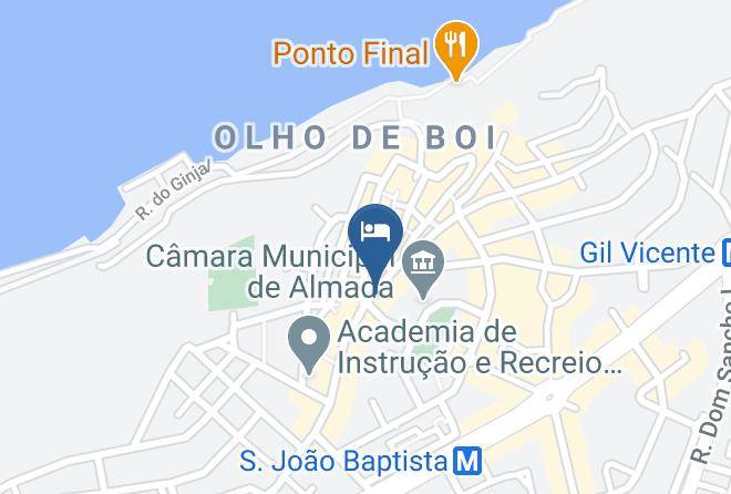 Lisbon South Hostel Karte - Setubal - Almada