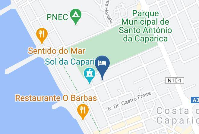 Lisbon Waves Surf Lodge Karte - Setubal - Almada
