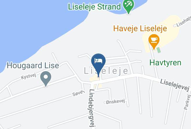 Liseleje - Liselaengen Liseleje Badehotel Maps
