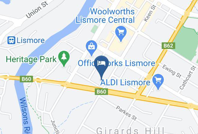 Lismore - Lismore Bounty Motel Maps