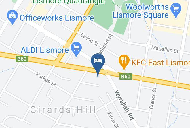 Lismore - Lismore Wilson Motel Maps