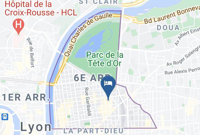 Rhone - Le Lit Des Gones Brotteaux Massena Maps