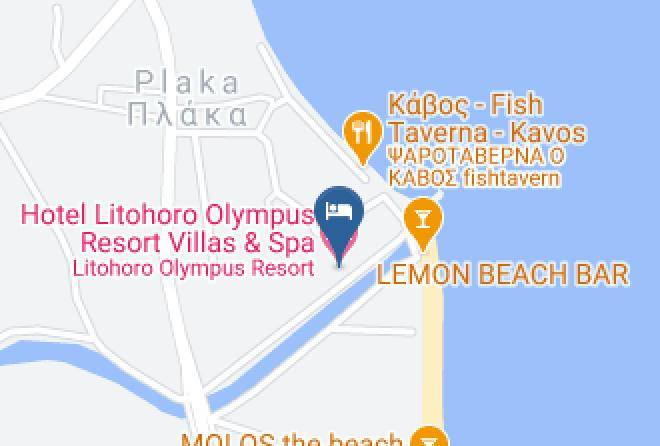 Pieria - Hotel Litohoro Olympus Resort Villas & Spa Maps