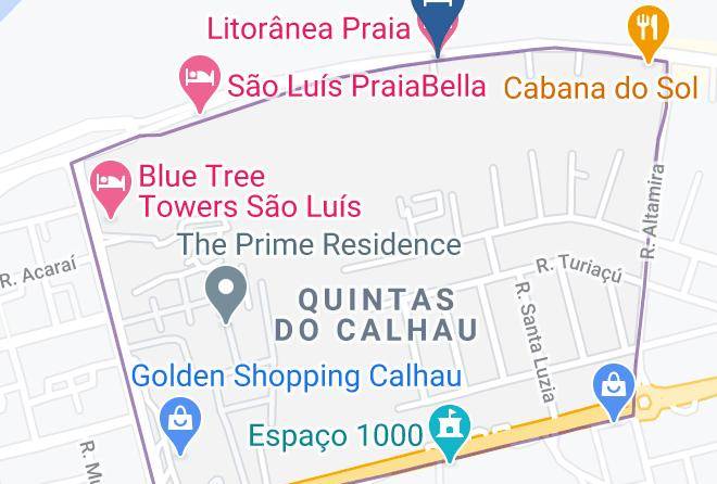 Sao Luis - Litoranea Praia Hotel Maps