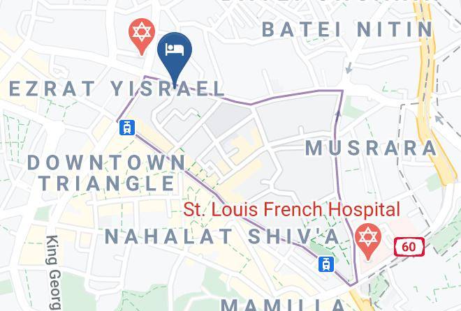 Jerusalem - Litov Kotel Hotel A Jewish Orthodox Hotel Maps