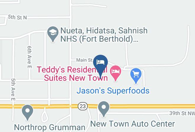 Little Missouri Inn & Suites New Town Map