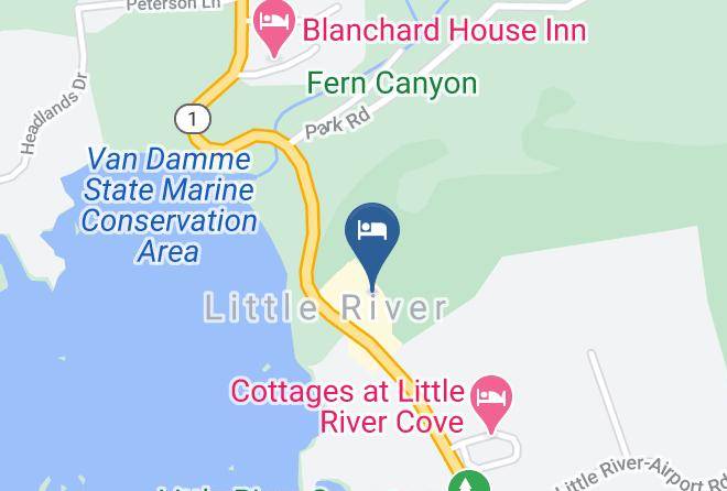 Mendocino - Little River Inn Restaurant Maps