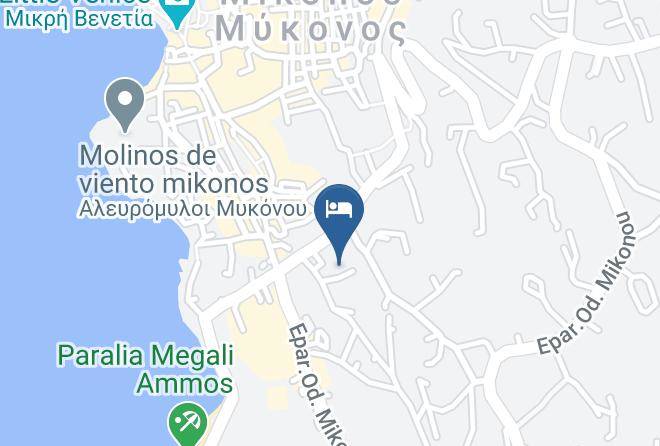 Mykonos - Little Rochari Hotel Maps