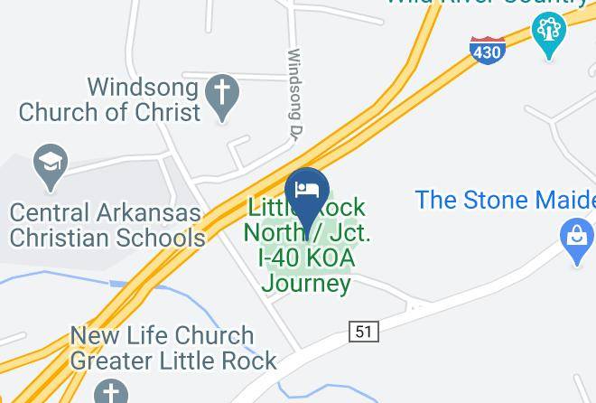 Pulaski - Little Rock North Jct I 40 Koa Journey Maps