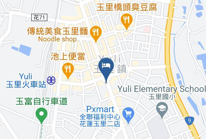 Little Town Inn Mapa - Taiwan - Hualiennty