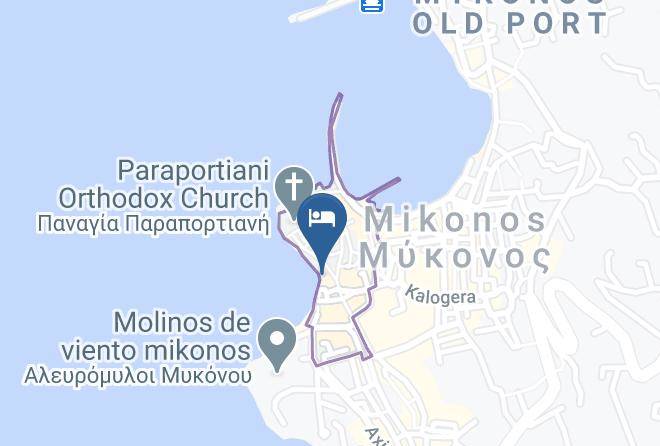 Mykonos - Little Venice Suites Maps