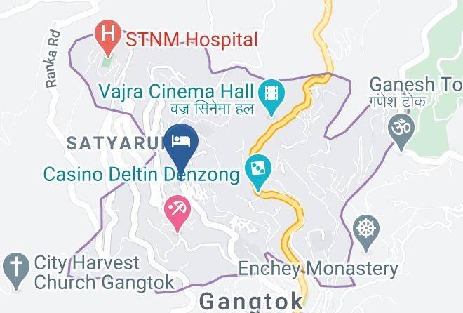 Gangtok - Little Wing Hotel Maps