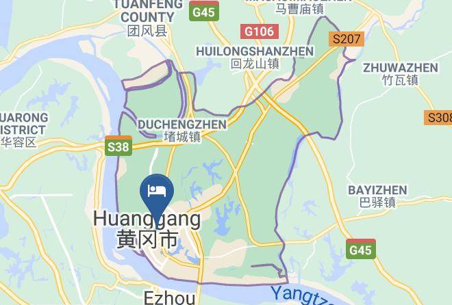 Huanggang - Liuliuba Hotel Maps